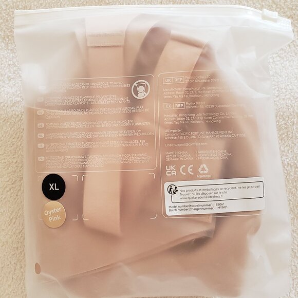 Comfelie Zero Gravity Wireless Bra XL Oyster Pink - Picture 5 of 8